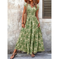 👗 50% DE RÉDUCTION 🌸 Robe longue à col en V et imprimé floral, avec smocks, pour femme – Fluide, romantique & parfaite pour l’été ou les vacances au soleil ☀️