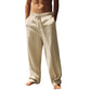 ✨🔥Pantalon décontracté homme à cordon de serrage avec poches