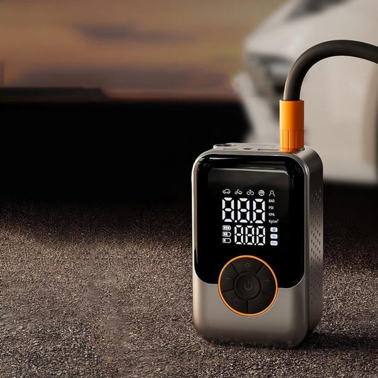 🔋 50% OFF NOW! 💨 Smart Tire Inflator – Auto-Stop, Triple Cooling & Type-C – Compact & Reliable 🚗