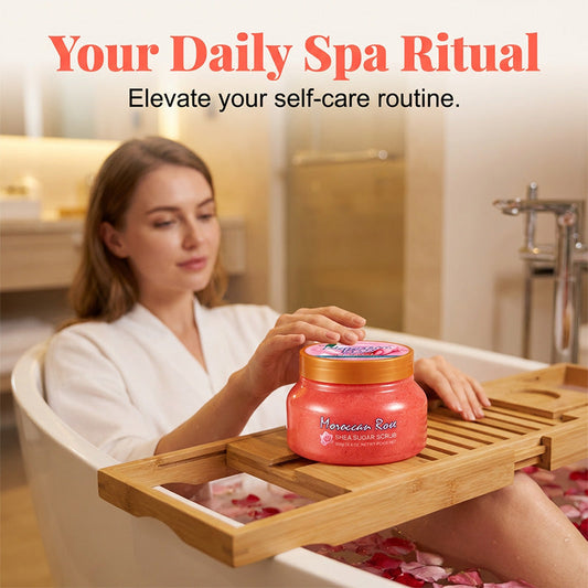 🧴✨ 50 % DE RÉDUCTION – Gommage corporel exfoliant et hydratant | Élimine les cellules mortes, laisse la peau douce et éclatante, formule 2 en 1 🌸