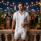 ✨🔥Ensemble haut et short pour homme avec imprimé floral et manches courtes