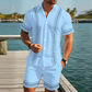 ✨🔥Ensemble haut et short pour homme avec imprimé floral et manches courtes