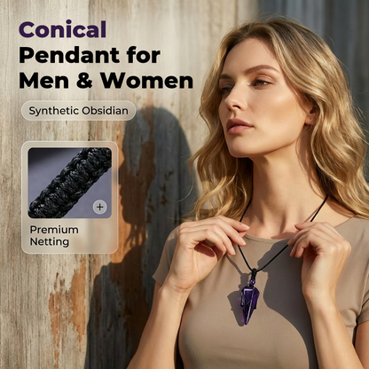 ⏳Spécial à durée limitée⏰Pendentif conique pour hommes et femmes💎📿