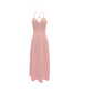 ✨🌈50 % de réduction👗Robe longue à col en V, bretelles fines et fente haute✨