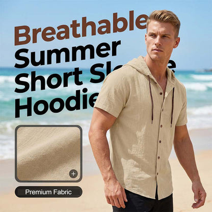 👕Hoodie Homme Été ✅ Lin Respirant | Style Décontracté & Chic 🏖️ -51% 🔥