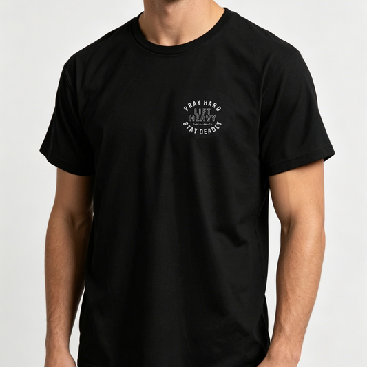 T-shirt graphique à col rond coupe athlétique pour homme