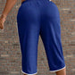👖 50 % DE RÉDUCTION ⏰ Pantalon capri à cordon de serrage pour femme, avec poches – Confortable, léger & pratique pour le quotidien 🌸