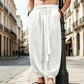 Men's Casual Harem Pants with Elastic Ankles
