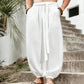 Men's Casual Harem Pants with Elastic Ankles