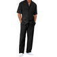Ensemble Décontracté Homme : Chemise Col Cubain et Pantalon Coupe Ample