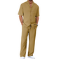 Ensemble Décontracté Homme : Chemise Col Cubain et Pantalon Coupe Ample
