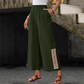 Women's Elastic Waist Wide-Leg Tassel Pants