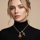 ✝️50 % DE RÉDUCTION✨ Pendentif double Gold Faith | Chaîne réglable · Savoir-faire exceptionnel · Élégance sacrée · Un cadeau plein de sens