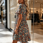 🌸 PROMO LIMITÉE 50% DE RÉDUCTION ! ✨ Robe d'Été Imprimé Floral – Col V, Légère, Romantique ✨