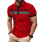 👕 Haut à col et manches courtes rayé pour homme 🌿