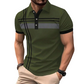 👕 Haut à col et manches courtes rayé pour homme 🌿