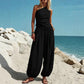 ❤️Ensemble pour femme composé d'un haut à une seule bretelle et d'un pantalon à jambes larges