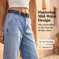 👖 50 % DE RÉDUCTION POUR UNE DURÉE LIMITÉE ! ✨ Jean court pour femme – taille haute, coupe large, style vintage ✨