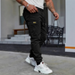 👖50 % DE RÉDUCTION🏃 Pantalon de survêtement de travail | Cordon de serrage à la taille · Polyester résistant · Jambes fuselées · Plusieurs poches