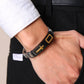 Bracelet pour homme en acier inoxydable avec croix