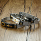 Bracelet pour homme en acier inoxydable avec croix