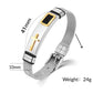 Bracelet pour homme en acier inoxydable avec croix