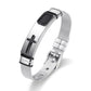 Bracelet pour homme en acier inoxydable avec croix