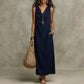 Robe longue sans manches pour femme