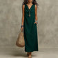 Robe longue sans manches pour femme