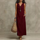 Robe longue sans manches pour femme