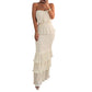 👗 LIMITED-TIME 50% OFF! 💫 Women's Strapless Tiered Ruffle Smocked Dress – Elegant, Flattering, Versatile Occasion Wear ✨
