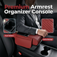🚗Car Armrest Cushion,5-in-1 Center Console Cover with 2 Storage Bags Cup Holder, Tissue Box Slot, Phone Slot for Sedans, Car Accessories Interior Organizers