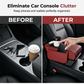 🚗Car Armrest Cushion,5-in-1 Center Console Cover with 2 Storage Bags Cup Holder, Tissue Box Slot, Phone Slot for Sedans, Car Accessories Interior Organizers