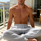 Pantalon décontracté à ceinture élastique léger pour homme