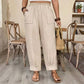 🎁2026 New Arrivals 50% OFF💥Women’s Cuffed Ankle Pants – Relaxed Fit, Elastic Waist, Solid Colors 🍂
