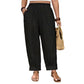 🎁2026 New Arrivals 50% OFF💥Women’s Cuffed Ankle Pants – Relaxed Fit, Elastic Waist, Solid Colors 🍂