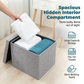 🛋️ LIMITED-TIME 50% OFF! ✨ Storage Cube with Padded Seat – Foldable, Multi-Function, Durable 🧸