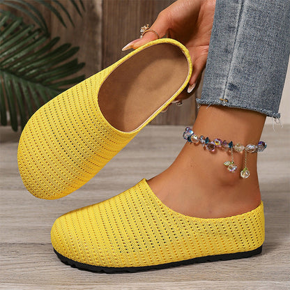 👡🌸Mules en Tricot Respirant À Enfiler pour Femme