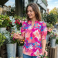 🎁Nouveautés 2026 -50%💥Top Fleuri d'Été à Manches Bouffantes pour Femme💐👔