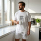 👕 PROMO LIMITÉE 50% DE RÉDUCTION ! 💥 Ensemble 2 Pièces Décontracté pour Homme – Coton Respirant, Coupe Ample, Taille Élastique ✨