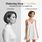 👗 PROMO LIMITÉE 50% DE RÉDUCTION ! 💥 Robe d'Été Col V – Ourlet Bouffant, Bretelles Réglables, Légère ✨