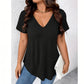 👕🔥T-Shirt Femme Décontracté Col V Manches Courtes