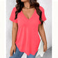 👕🔥T-Shirt Femme Décontracté Col V Manches Courtes