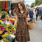👗🐆Robe élégante à revers imprimée léopard pour femme