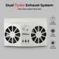 🎁2026 New Arrivals 50% OFF💥Solar Powered Car Exhaust Fan– Dual Turbo Ventilation & Temperature Display☀️
