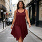 👗 50% DE RÉDUCTION 🌊 Robe sans manches à ourlet asymétrique pour femme – Tissu fluide & coupe légère – Parfaite pour l’été, les soirées ou les vacances – un style moderne et facile à porter ✨