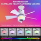 🔥💡 LAST DAY – 50% OFF! BreezGlow™ Smart Ceiling Fan Light – Bluetooth Speaker, 16M RGB Colors, E27 fit – breeze & beats in one. 🎵🌀✨
