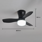 🌀 50% OFF! 💡 Ceiling Fan with E27 Socket – Quiet 2-in-1 LED Fan with Remote Control – Cooling & Lighting in One 🏠
