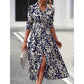 🍃🧵😌 LIMITED-TIME 50% OFF! Soft & Breathable Printed Shirt Dress – Premium Cotton Blend, Wrinkle-Resistant, Flattering A-Line – Ideal for All Seasons, Layer with Turtlenecks or Cardigans 🧥❄️
