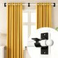 ✨🔥Special Offer: Drill-Free Adhesive Curtain Rod Brackets | Waterproof Stainless Steel Spring Clamp | Multipurpose Tension Pole Holder